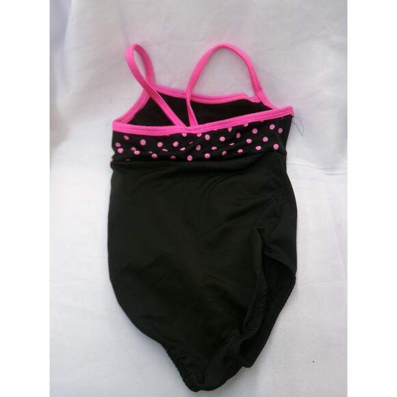 Dance Leotard Small Child Pink Polka Dot Ferreira Dance Ballet Tap - Picture 2 of 2